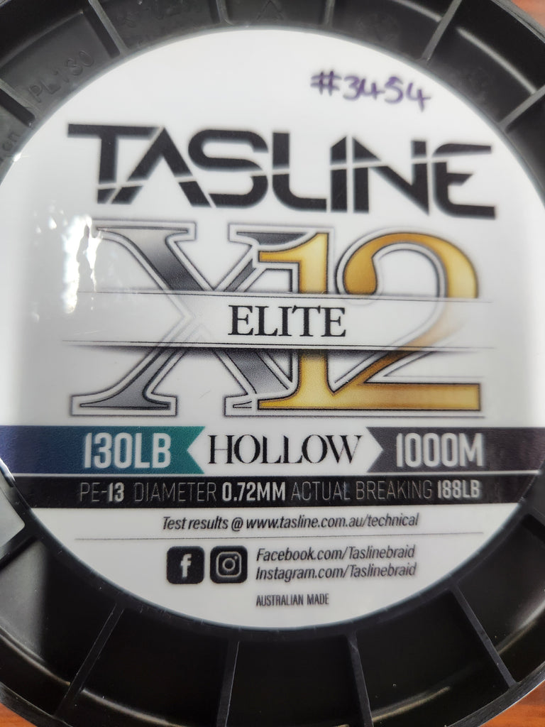 Tasline Elite Hollow Braid Fishing Line 130LB 1000M – Mid Coast
