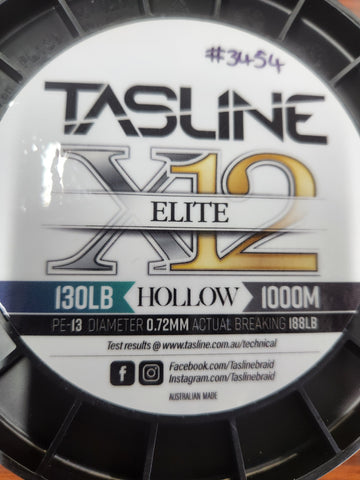 Tasline Elite Hollow Braid Fishing Line 130LB 1000M