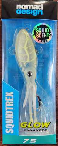 NOMAD SQUIDTREX 75 VIBE 75MM 14G FISHING LURE WHITE GLOW