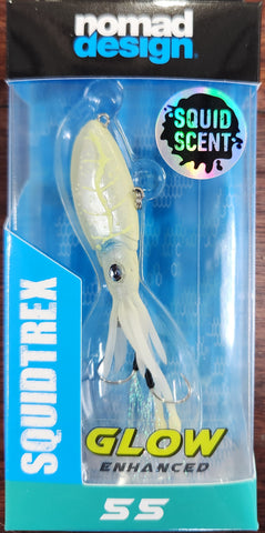 NOMAD SQUIDTREX 55 VIBE 55MM 14G FISHING LURE WHITE GLOW