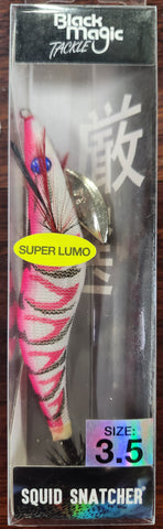 Black Magic Squid Snatcher 3.5 Squid Jig Pink Lumo 5BM7