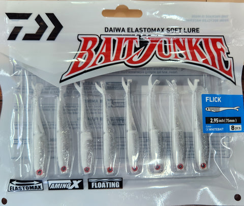 Daiwa Bait Junkie Flick 2.95" #8 Whitebait