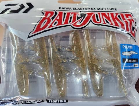 Daiwa Bait Junkie 3" PRAWN 22 BLOODWORM UV