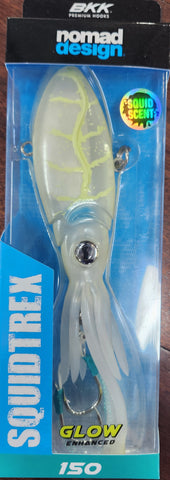 NOMAD SQUIDTREX 150 VIBE 150MM 128G FISHING LURE WHITE GLOW