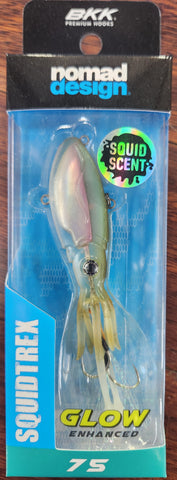 NOMAD SQUIDTREX 75 VIBE 75MM 14G FISHING LURE AQU GHOST