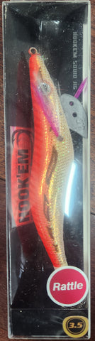 HookEm 3.5 Pink Gold Squid Jig