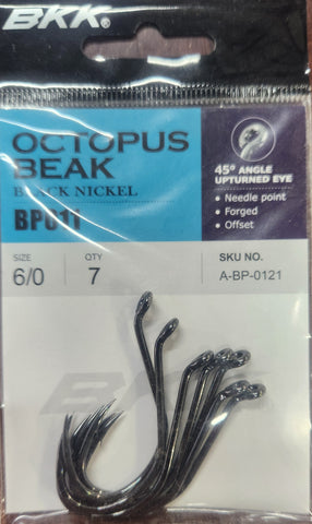 BKK Octopus Beak Hook Size: 6/0 Qty 7