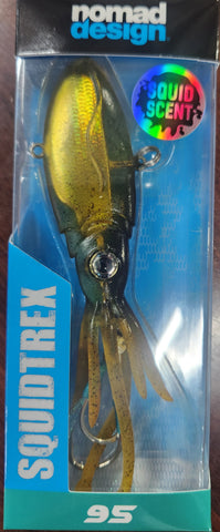 NOMAD SQUIDTREX 95 VIBE 95mm 32G FISHING LURE Green Gold Gizzy