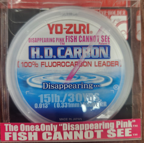 Yo-Zuri H D CARBON DISAPPEARING PINK FLUOROCARBON 15lb 30yds