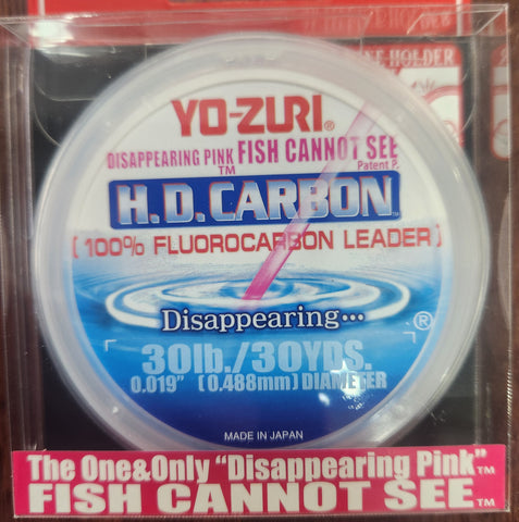 Yo-Zuri H D CARBON DISAPPEARING PINK FLUOROCARBON 30lb 30yds