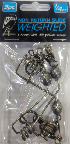 Assassin Non Return Live Bait Slider Rig 1/4 Oz twin Pack – Mid Coast ...