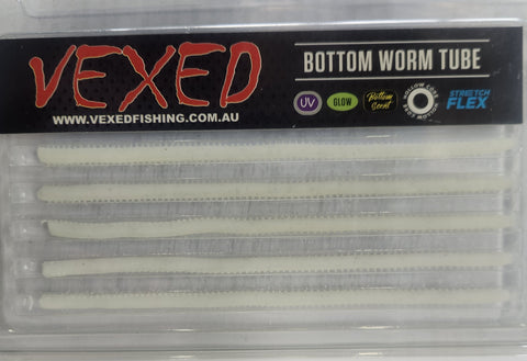 Vexed Bottom Worm Tube Soft Plastic Albine Glow