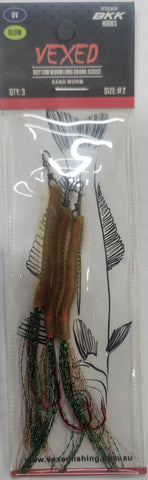 Vexed Bottom Worm Long Shank Assist Size 2 Sand Worm