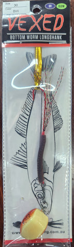 Vexed Bottom Worm Longshank Fishing Lure 30g Bloodworm