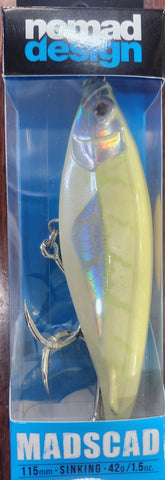 Nomad Design Madscad 115 Casting Lure WHITE GLOW