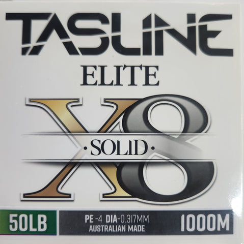 Tasline Elite Solid Braid Fishing Line 50LB 1000M