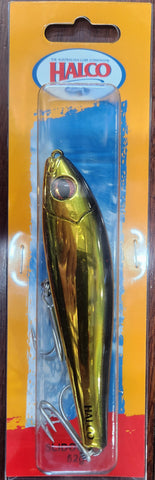 Halco Slidog Lure 125 52g - H51 CHROME GOLD BLACK BACK