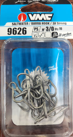 VMC 9626 3X Strong Treble Hook Size 4/0, 10pcs