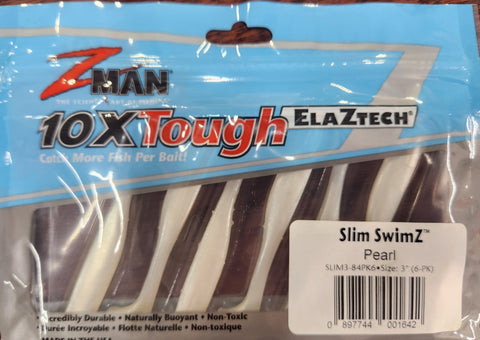 Zman Slim Swimz 3" Minnow Pearl
