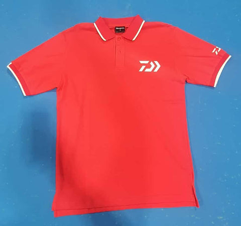 Daiwa Fishing Polo Shirt RED Medium