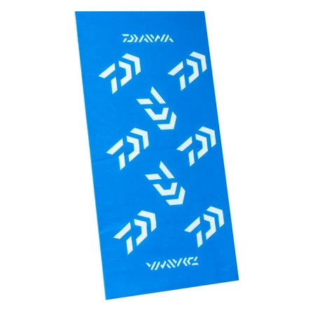 Daiwa Head Sock Scarf Sun and Wind Face Mask Blue & White