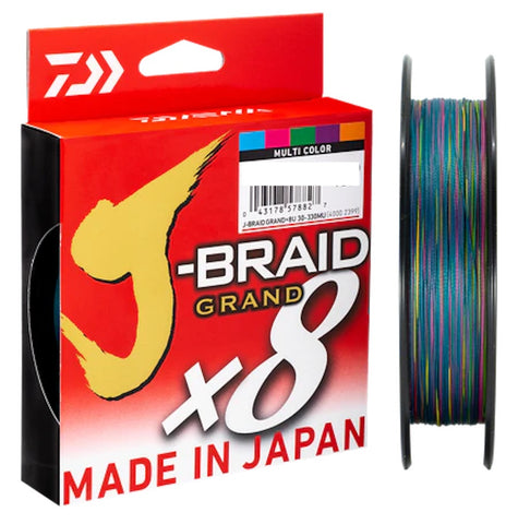 Daiwa J Braid Grand Braided Line 100lb 500m MULTI COLOUR