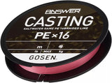 Gosen Answer 16 Ply Braid 200m 0.8PE 20lb