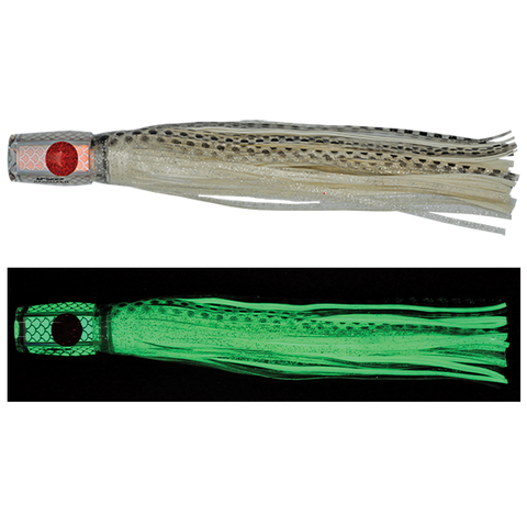 McLures Rainmaker Tuna Skirt 8" SPOTTED SQUID