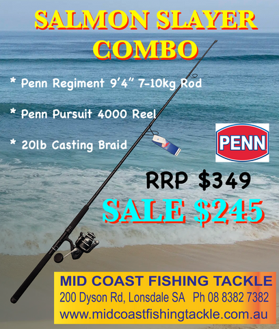 Penn Regiment Black Ops III Spin Rod, Reel & Braid Combo