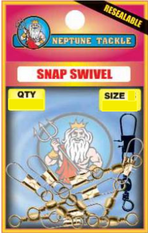 Neptune Tackle Snap Swivels Size 4 26kg 5pcs