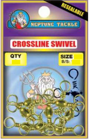 Neptune Tackle Crossline Swivel Size 6 22kg 6pcs