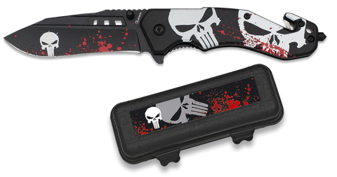 Skull Folding Pocket Knife