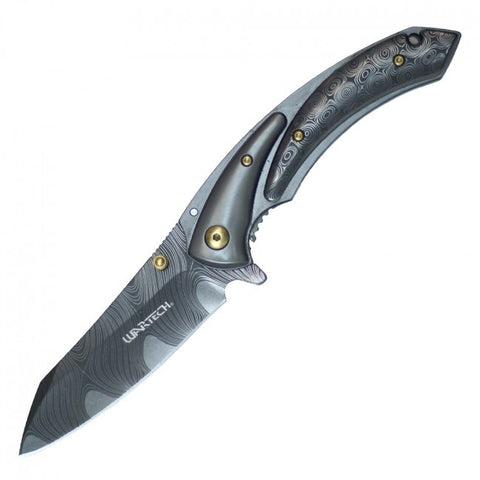 Wartech 8" Ball Bearing Folding Knife D17 PBB2DS