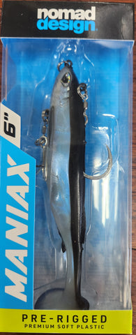 NOMAD MANIAX 6" PRE RIGGED PADDLETAIL PRLSH