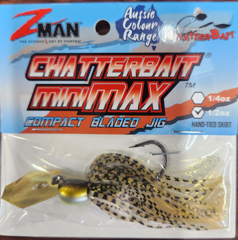 Zman ChatterBait Mini Max - Gold Glimmer 1/2 Oz