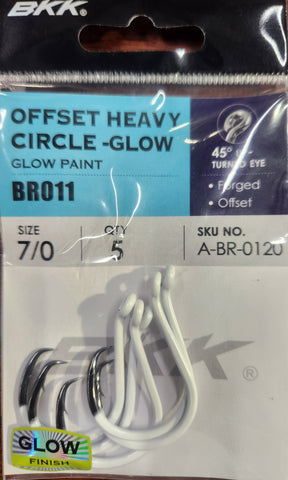 BKK Offset Heavy Circle Glow Pocket Pack 7/0 5pcs