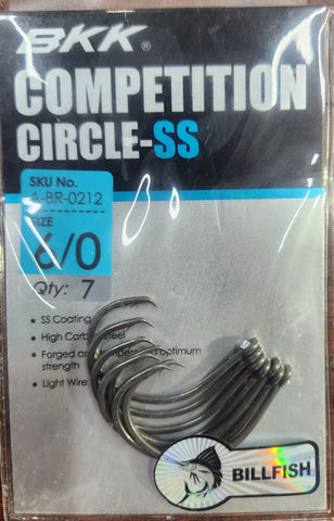 BKK COMPETITION CIRCLE - SS HOOK 6/0 Qty 7