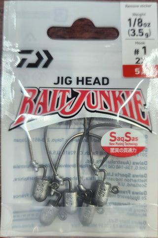 Daiwa Bait Junkie EWG Jighead 2X 1/8oz #1 5pcs