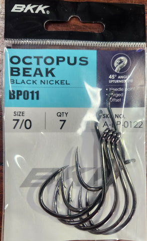 BKK Octopus Beak Hook Size: 7/0 Qty 7