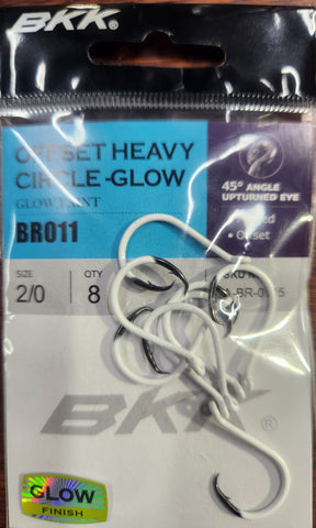 BKK Offset Heavy Circle Glow Pocket Pack 2/0 8pcs