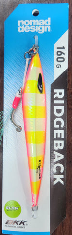 Nomad Design "The Ridgeback" Deep Jig 160g YELLOW RACER