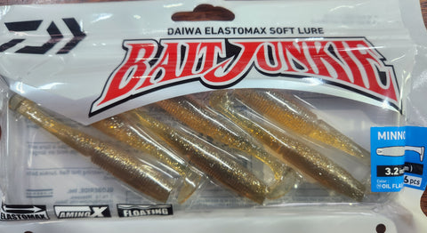 Daiwa Bait Junkie 3.2" MINNOW #19 OIL UV FLASH