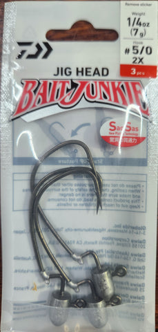 Daiwa Bait Junkie EWG Jighead 2X 1/4oz #5/0 3pcs