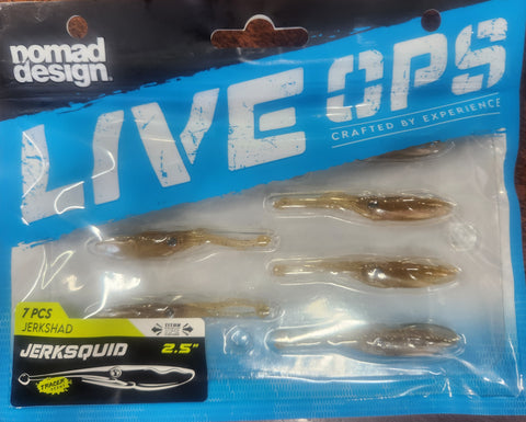 NOMAD Live Ops JERKSQUID 2.5" SANDY PEARL