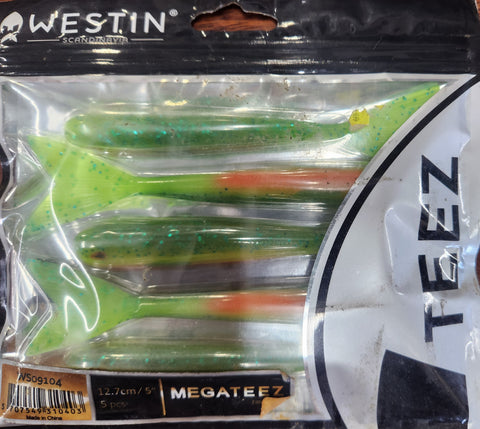Westin Megateez 5" Soft Plastic - FIREFLAKE