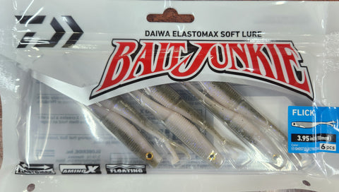 Daiwa Bait Junkie Flick 3.95" GHOST ELECTRIC SHAD