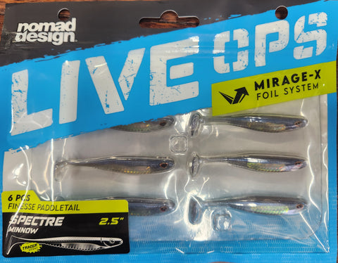 NOMAD Live Ops SPECTRE MINNOW 2.5" BLUE BACK HERRING