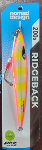 Nomad Design "The Ridgeback" Deep Jig 200g YELLOW RACER