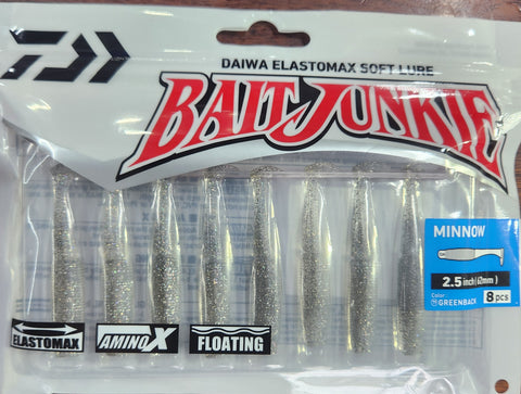 Daiwa Bait Junkie 2.5" MINNOW GREENBACK