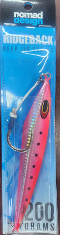 Nomad Design Ridgeback 200g Deep Jig Series Pink Sardine